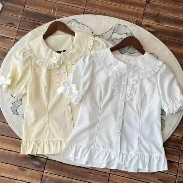 Sweetheart Dream Machine - Summer Doll - Blouse with a lace collar