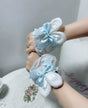Blue polka-dot bow / One Size