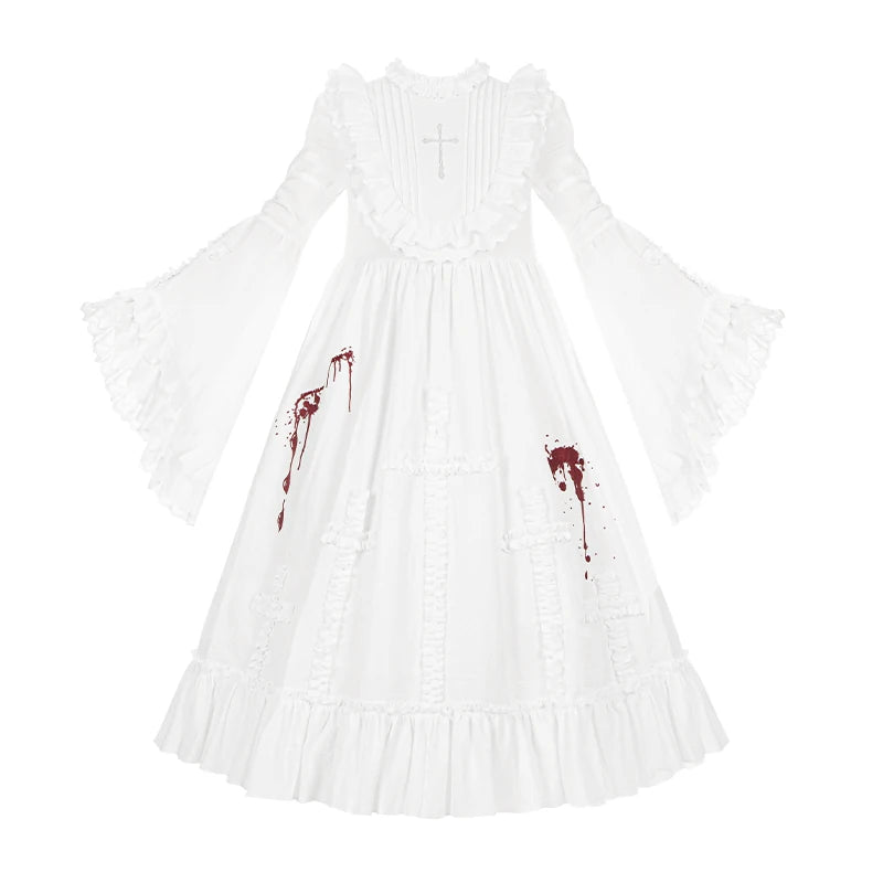 With PUJI - Cruciform - Gothic Lolita OP Dress detail view 7
