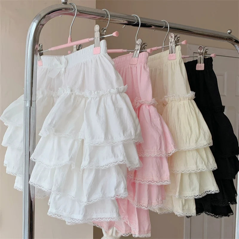 Sugar Girl - Cotton Lolita Bloomer - Loose Ruffled Hem Petticoat