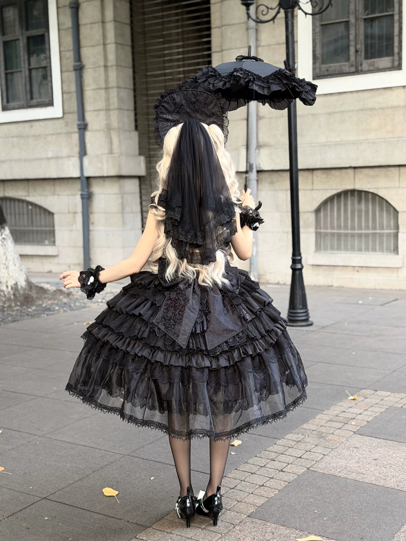 Miaolin Original - Rose Oath - Sweet lolita JSK dress with lace