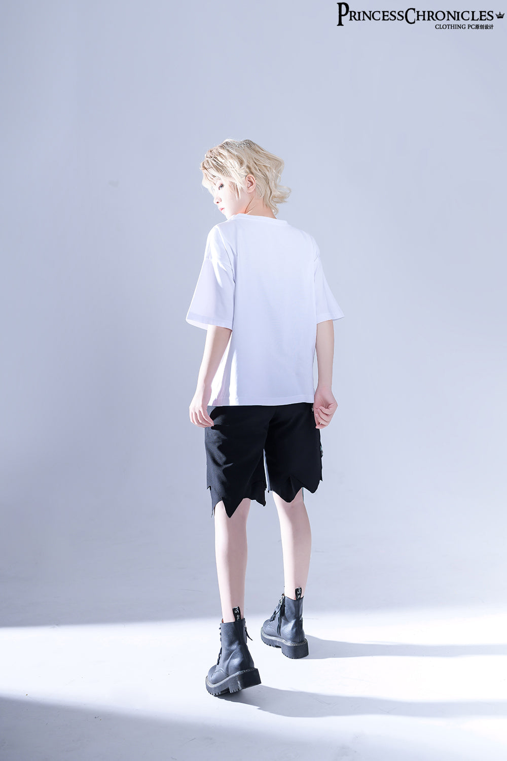Princess Chronicles - Ouji Lolita Irregular Hem Black - Shorts Other Surprise