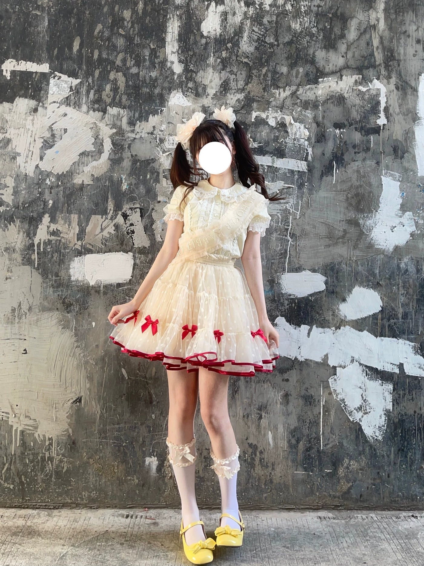 Galette Bunny - Sweet Heart - Petticoat with Heart Flocking