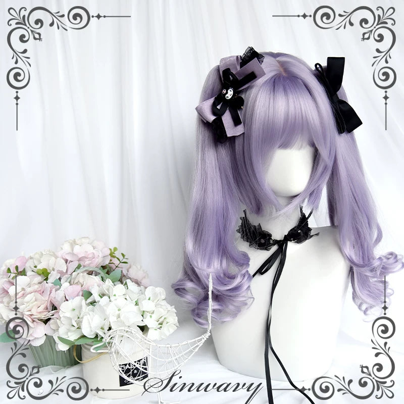 Sinwavy light purple claw-clip twin ponytails - view 4