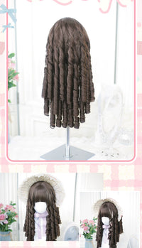Dalao Home - Jinlü - cold-brown Roman-curl full wig - Jinlü Cold Brown