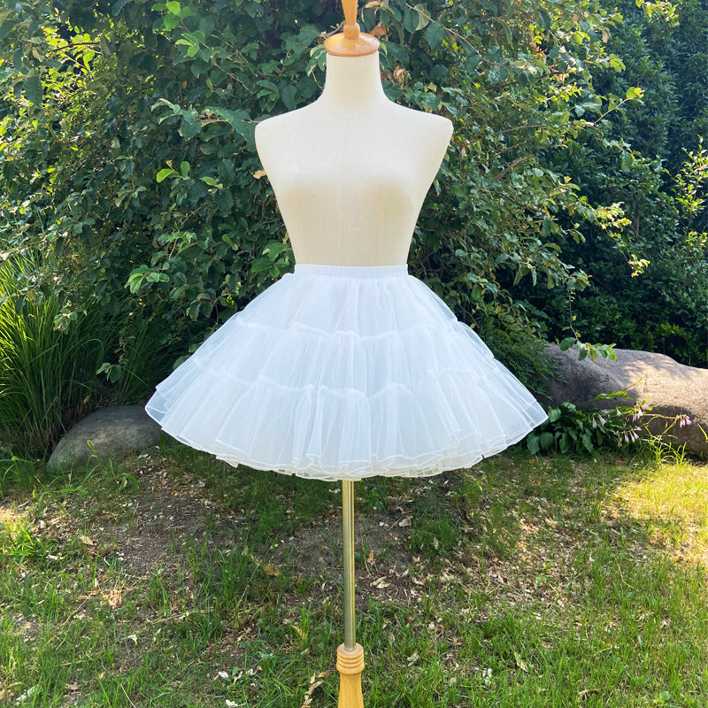 Flower Fieldhappy Event - A-Line Shape - Lolita petticoat with four layers and tiered ruffles - product detail 7
