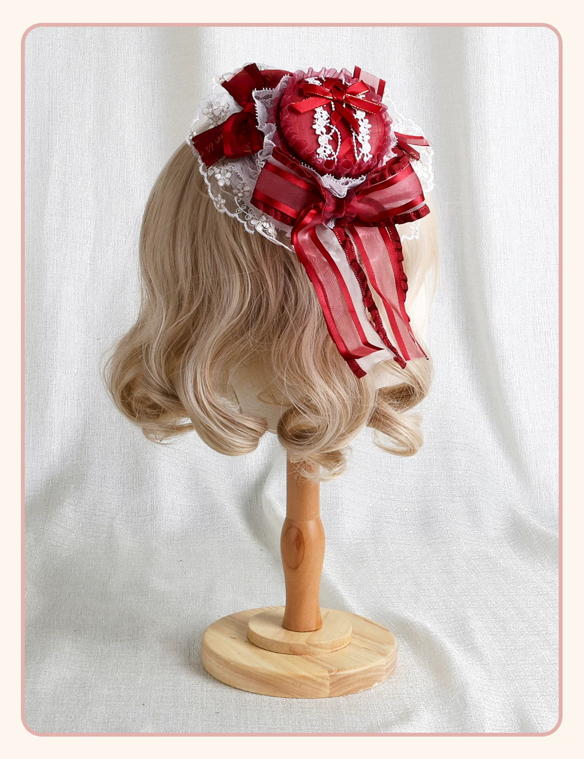 Stardust Rose - Rose Bow Collection - Headwear with red rose motifs