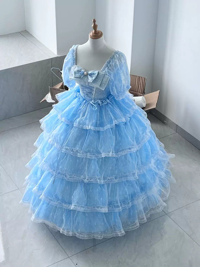 Daydream Whispers - 13th District - Lolita skirt with layered ruffles