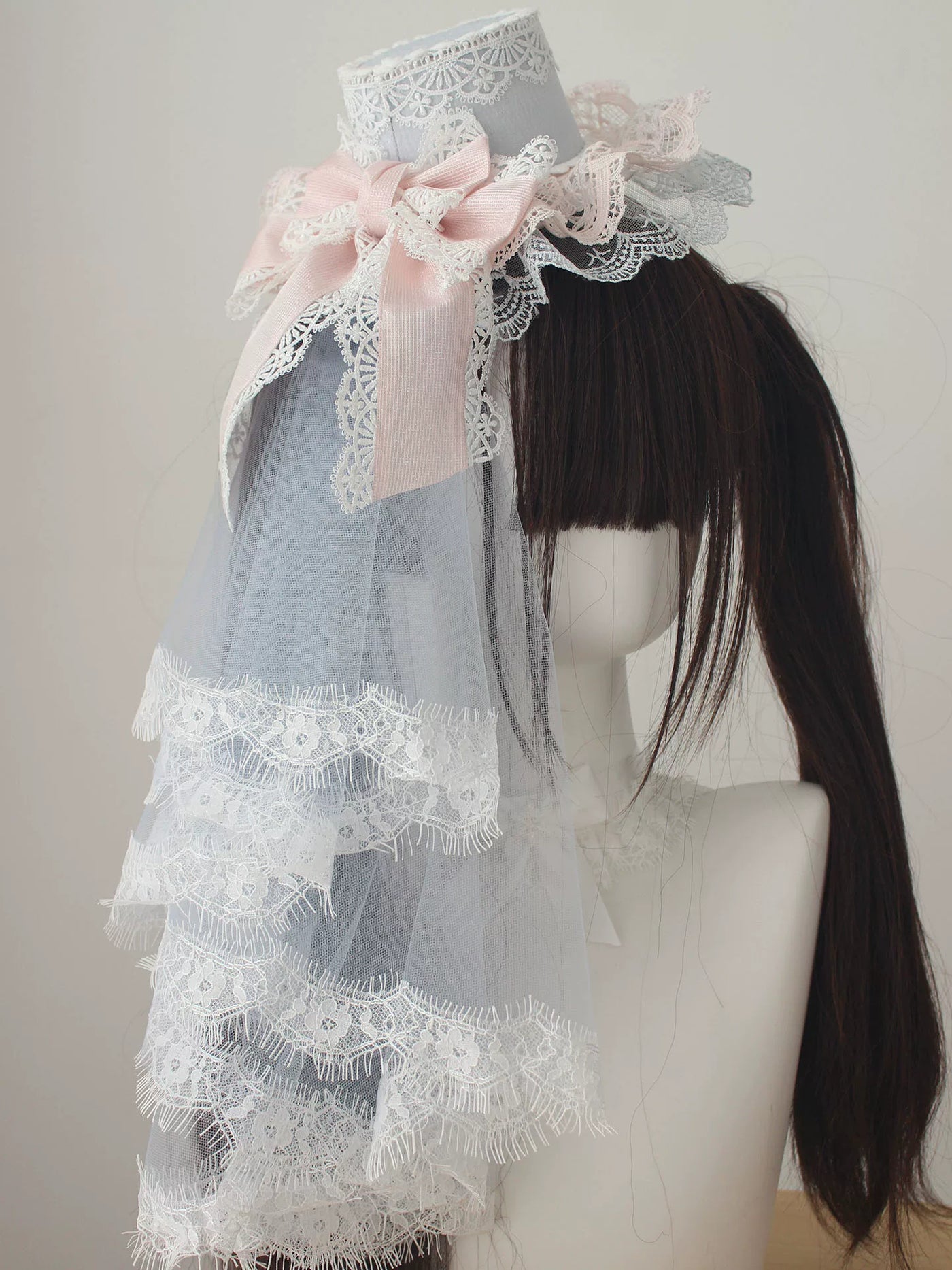 Deer Girl Handmade - Lace Veil Collection - Top Hats, KC, Arm Sleeves, Hanamaru, Headbands and Bonnets with Tulle