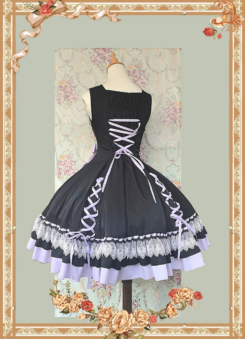 Infanta - Frosted Honey Tea - Lace-Trimmed JSK