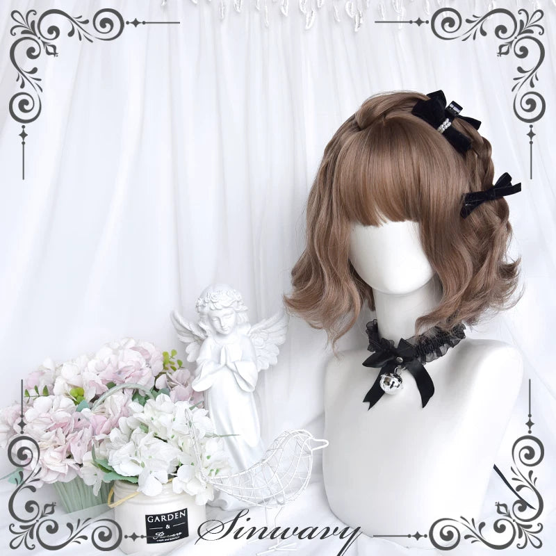 Hazelnut brown Lolita short curly wig - view 3