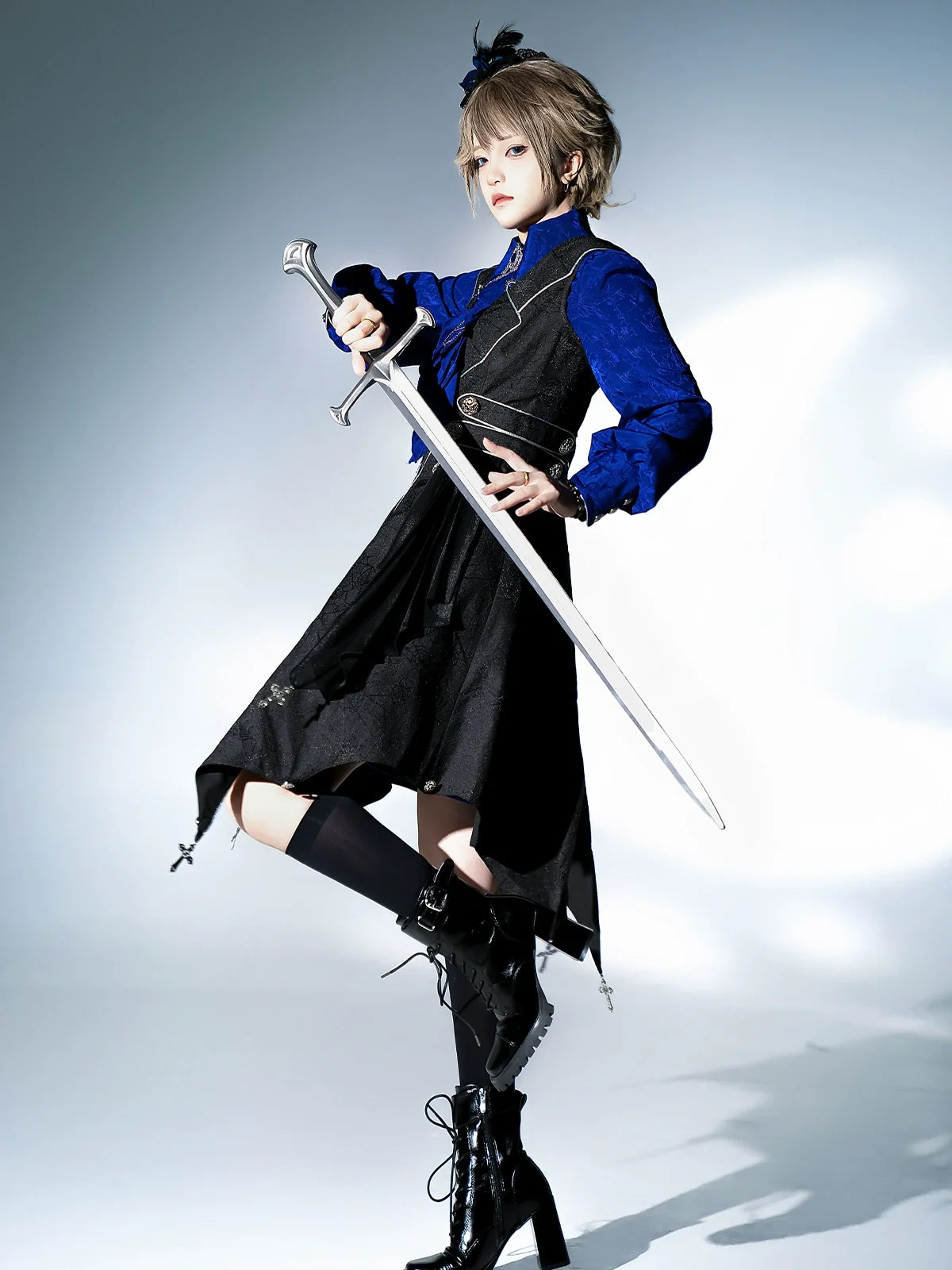 Your Princess - Knight's Code - Jacquard Ouji Fashion Vest Set, Detachable Jabot