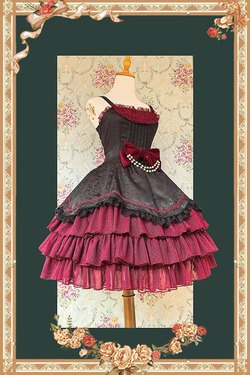 Infanta - Pearl Jewellery Box - Jacquard Bustle JSK