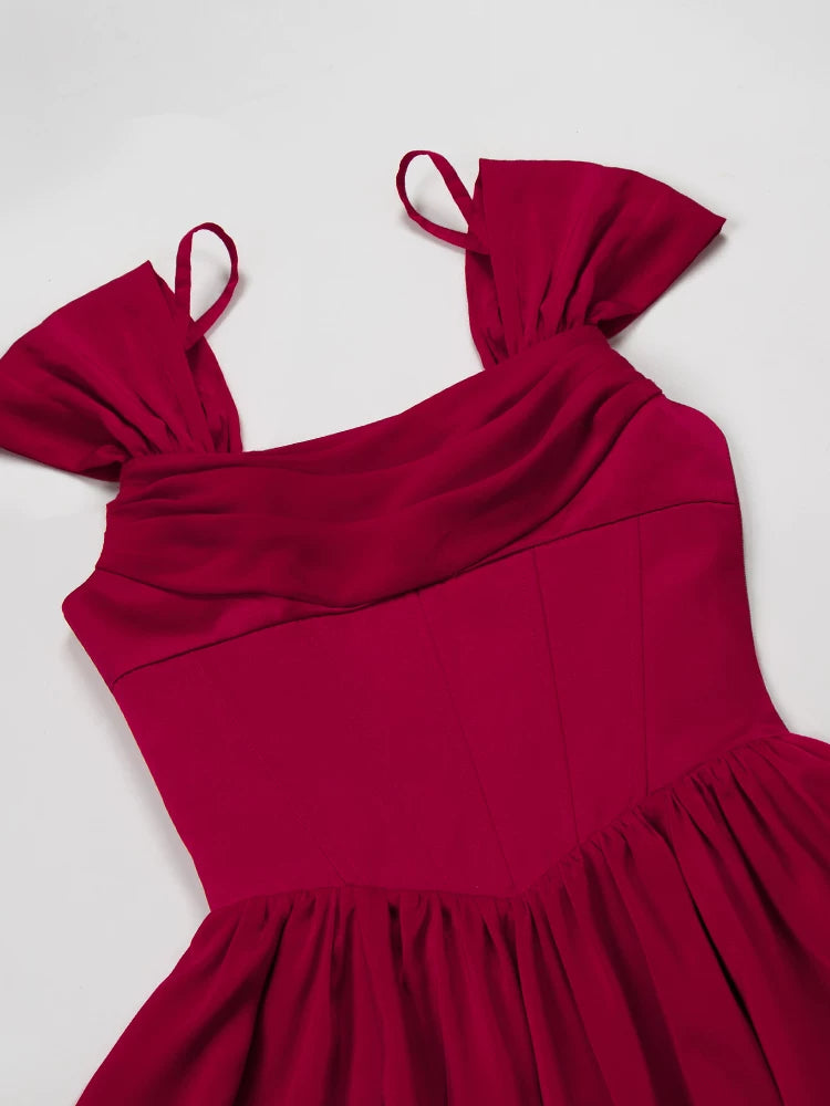 With PUJI - For Beloved - Classic Lolita Satin JSK Dress Set, Fishbone Waist detail view 4