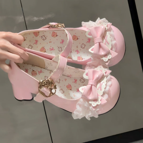 Kitten Toast – Cat Paw Party 3.0 Lace – Cat-Heel Mary Janes — product photo 1