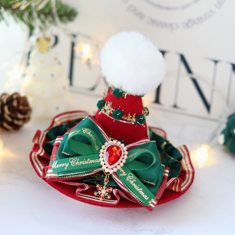 Christmas Light-Up Lolita Headwear & Accessory Options — Christmas Light-Up Mini Hat B