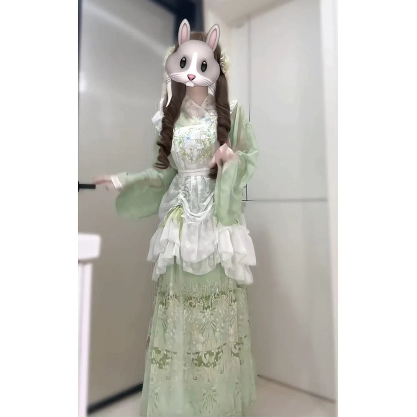 Creamy - Sweet Lolita Han-Yang Eclectic Dress - Green