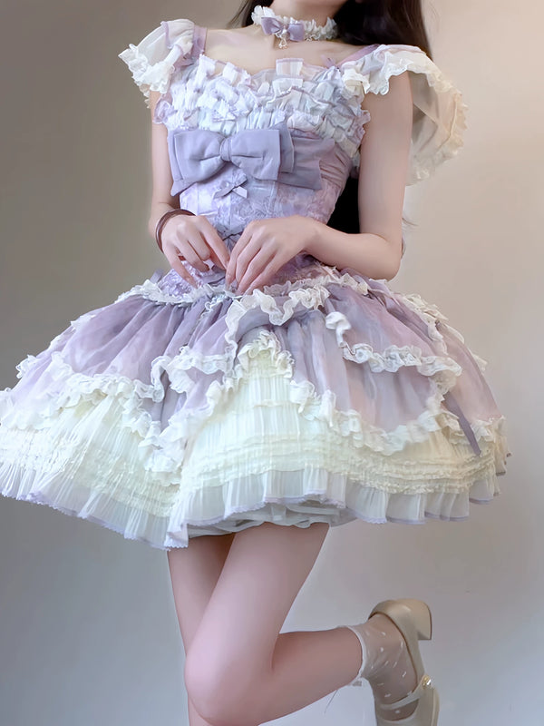 Wisteria Dream Qi Lolita JSK Dress - main view