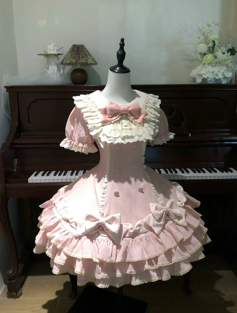 Sweetheart Dream Machine - Heartfelt Doll - Pink OP Dress with Tiered Cake Skirt
