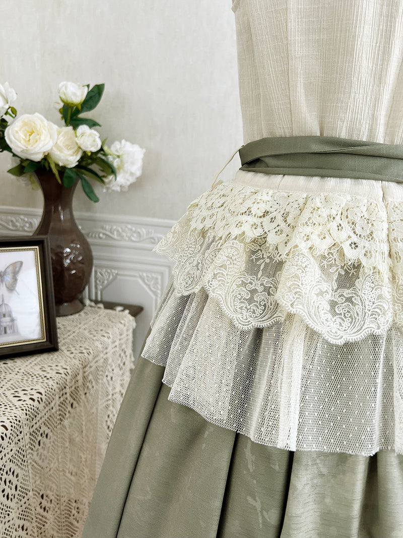 Designer's Gift - Morning Moments - Chinese-style skirt set with floral and cat prints - product detail 8