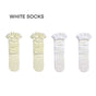 Natural white + milk white, 2-pair set / One Size