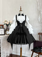 Blouse + Pinafore Dress / S