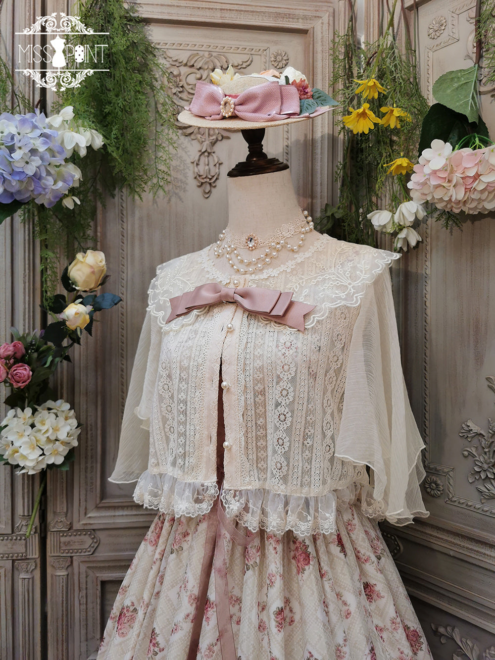 Miss Point - Woody Rose - Elegant Retro Lolita Blouse