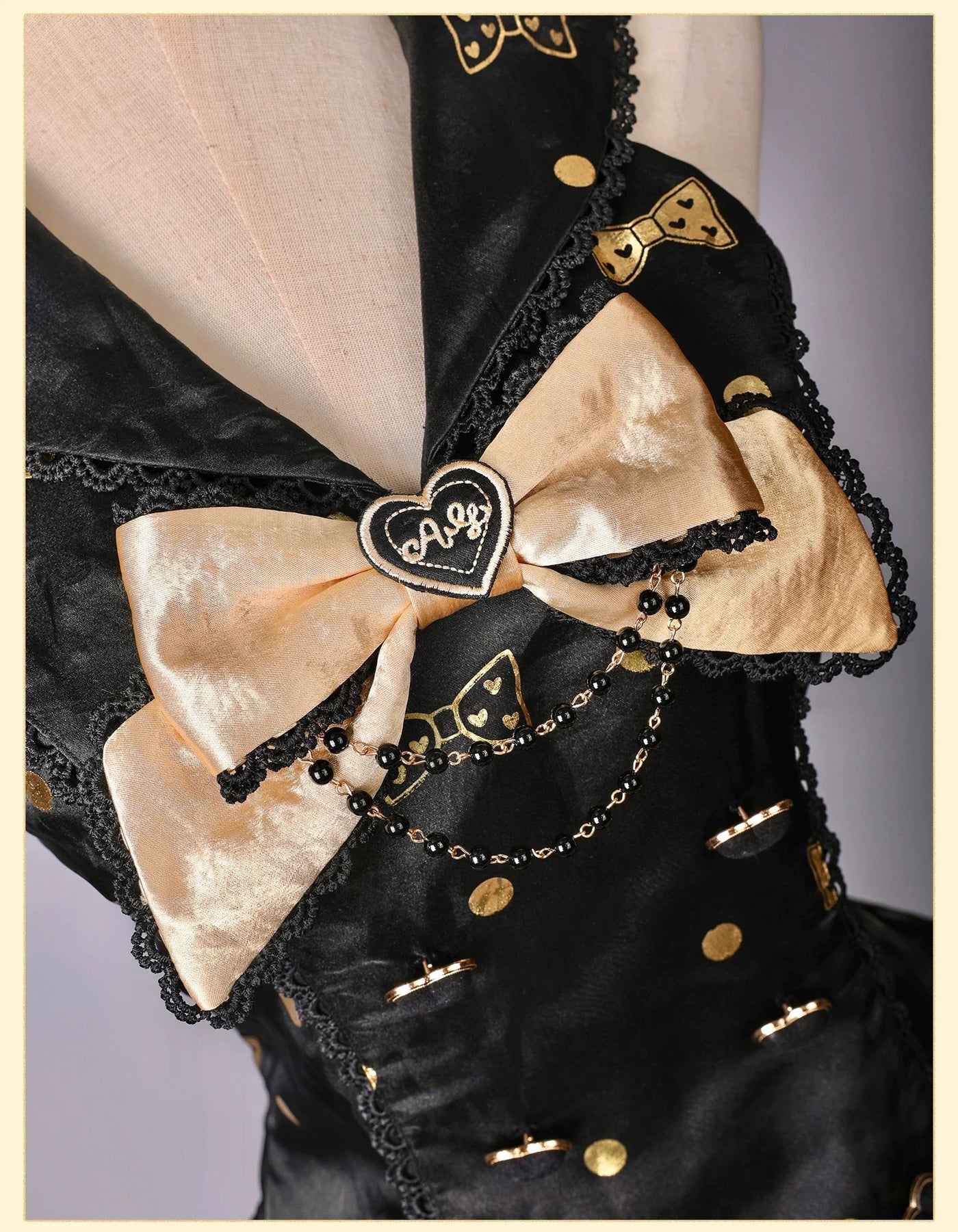 Alice Girl - Brown Sugar Bear - Old School Lolita OP & Halter Dress, Bear Print