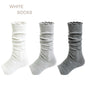 White + light gray + dark gray, 3-pair pack / One Size
