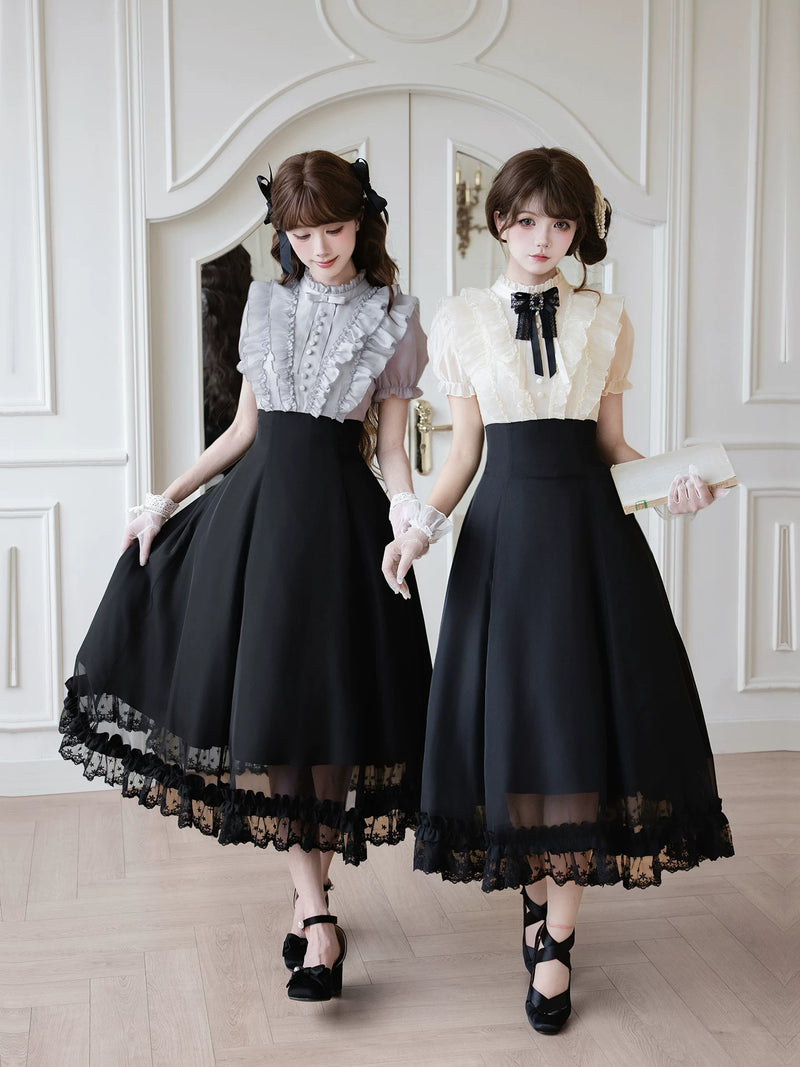 With PUJI - Miss Laura: Moon Viewing - Lolita OP Dress detail view 3