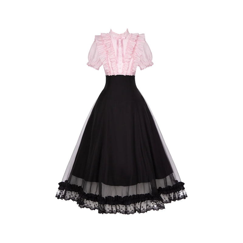 With PUJI - Miss Laura: Moon Viewing - Lolita OP Dress detail view 7