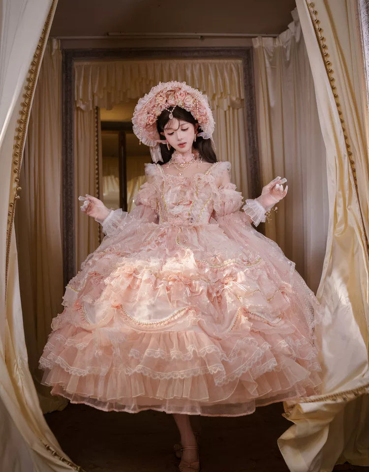 Cat Fairy - Princess on the Run - Misty Pink Lolita JSK