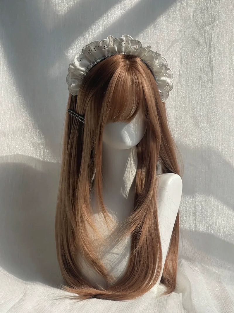Peninsula Iron Box milk-tea champagne long straight wig - view 6
