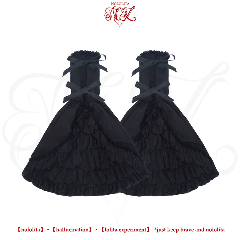 Nololita - Nightingale - Doll-Collar Blouse with Sleeve, Bow Tie and Lace Sock Options - option image