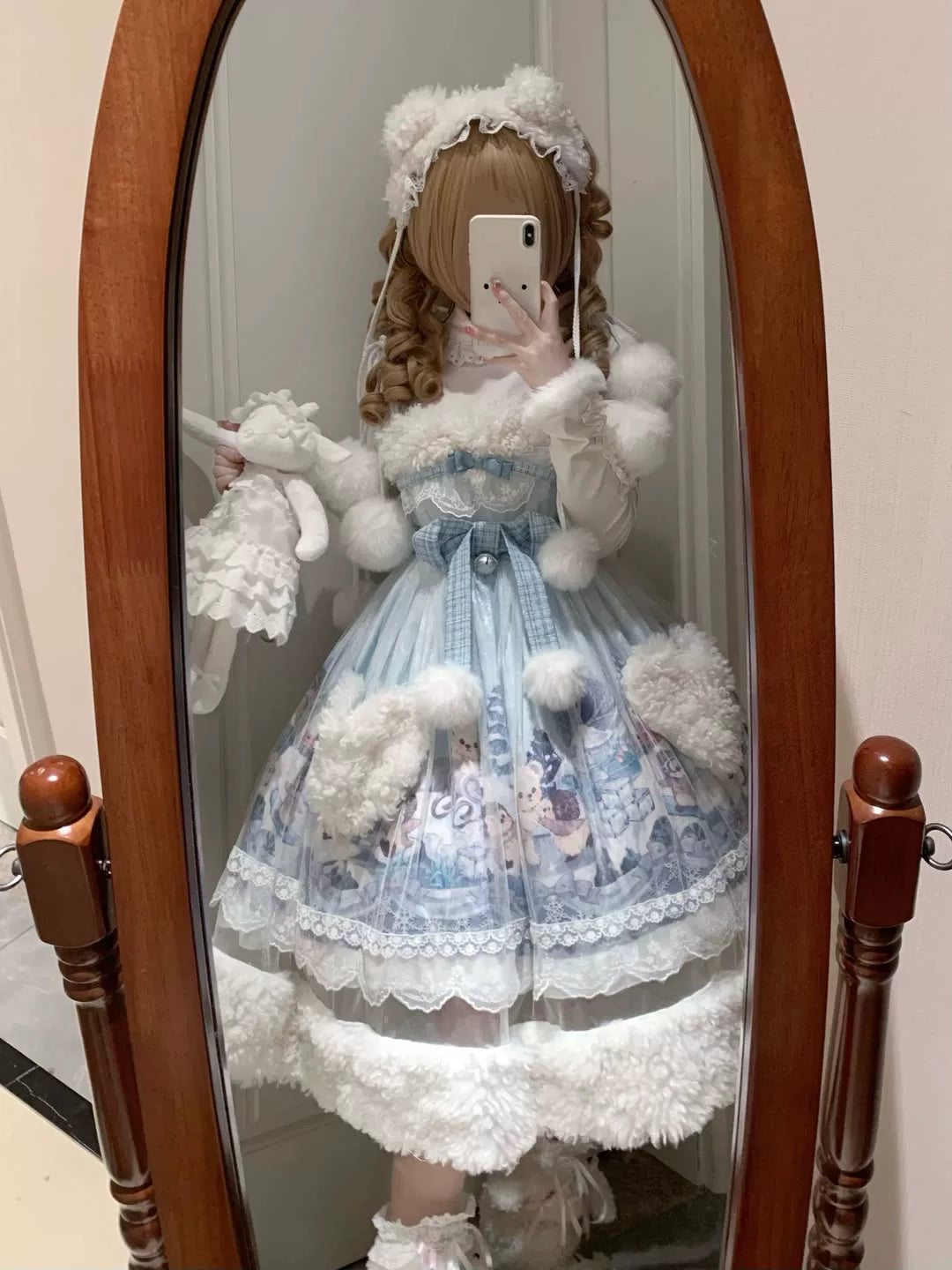 Creamy - Winter Print - Four-Piece JSK Set