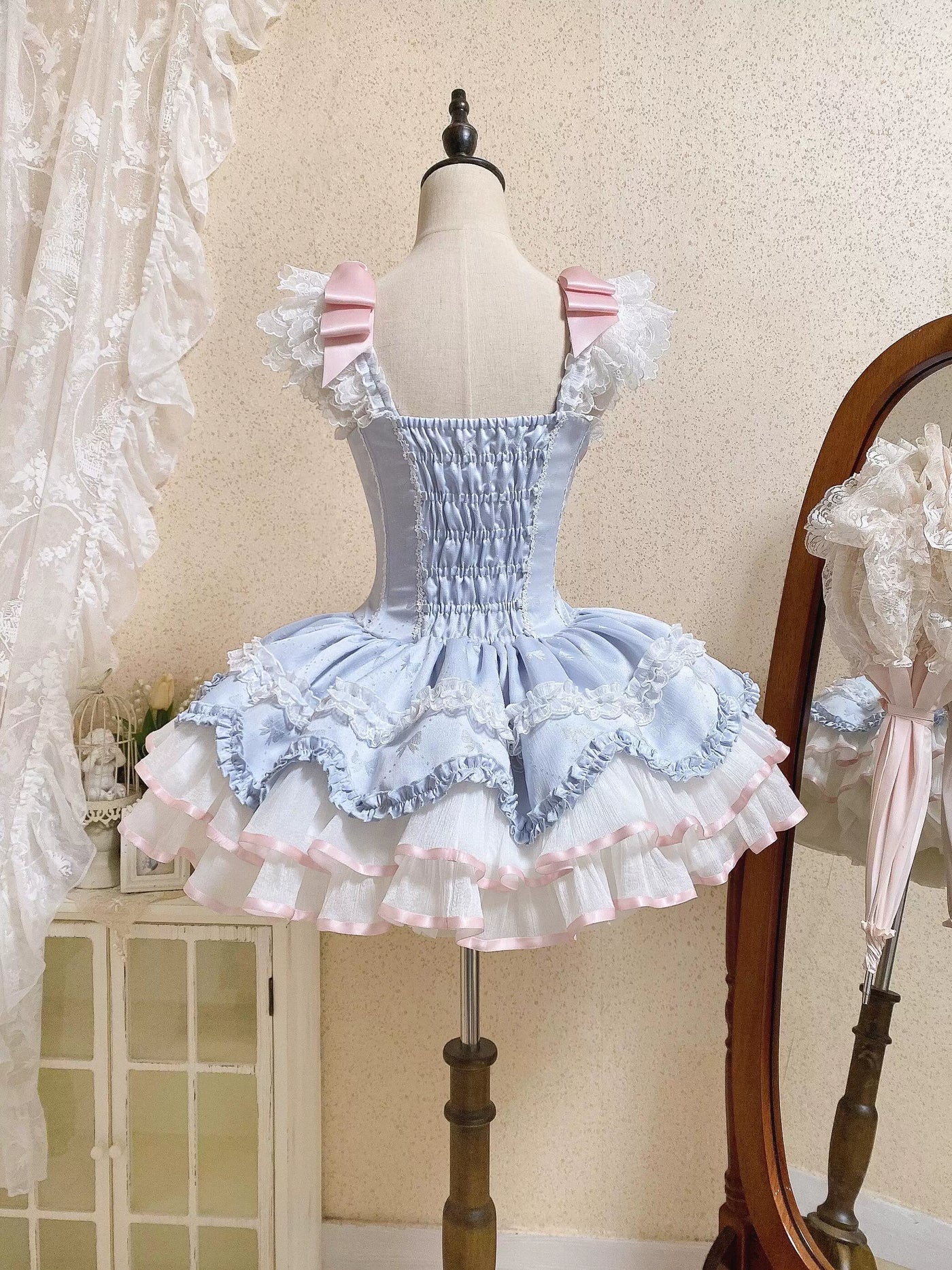 Creamy - Blue Ribbon - JSK Dress