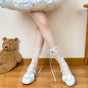 White with blue ribbon / One Size