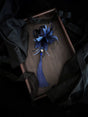 (Navy)Small - Feather Flower, one flower / One Size