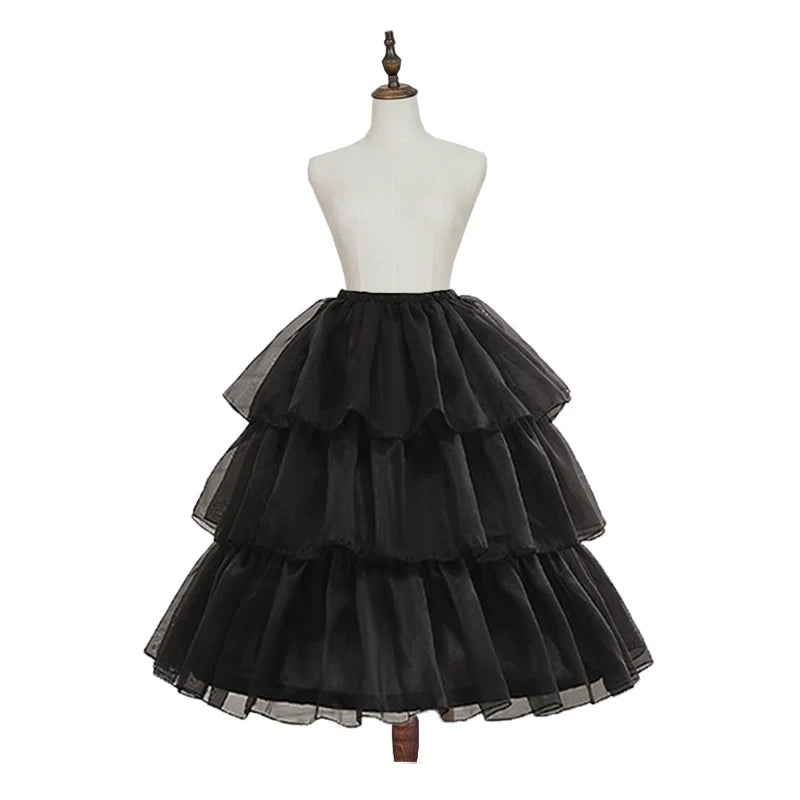Motadalu - Magic Petticoat - Lolita Hoop Petticoat with a three-layer flounce hem - product detail 4