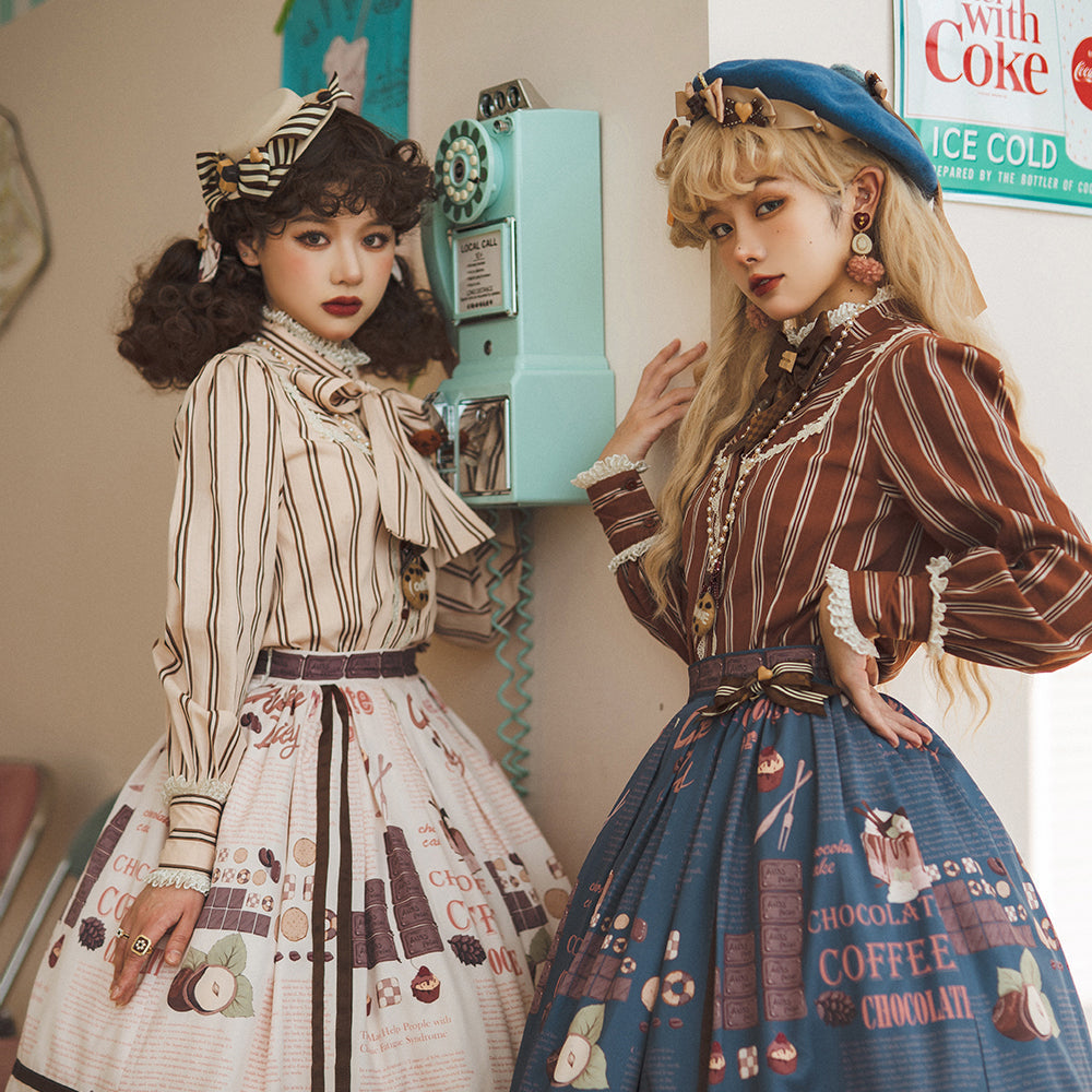 Miss Point - Chocolate Daily Lolita Bow KC Brooch - Brooch