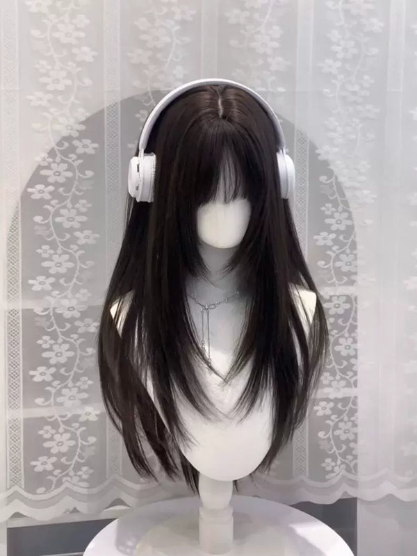 Kunkun Fish Campus Goddess layered straight wig - view 1