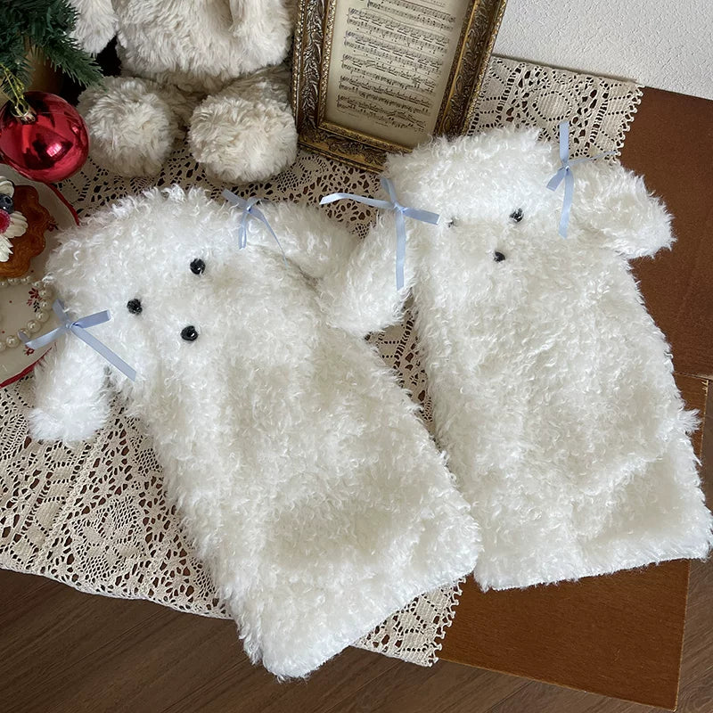 Sock Noble - Big-Eared Dog - Mid-Calf Bow Sock Covers