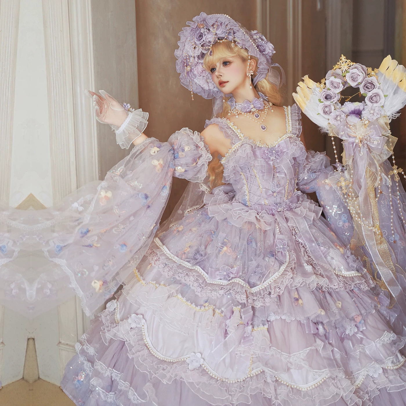 Cat Fairy - Princess on the Run - Lilac Lolita JSK