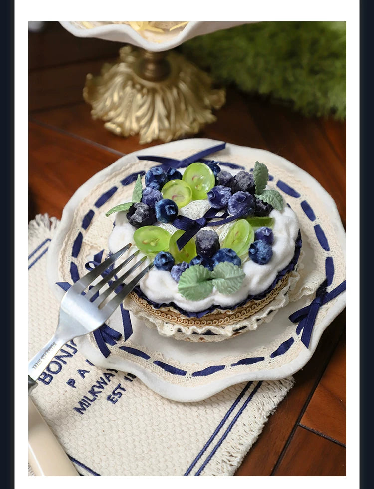 Star Box - Fruit Tart - Blueberry Tart Hat, Hairband, Plate Headpiece or Brooch