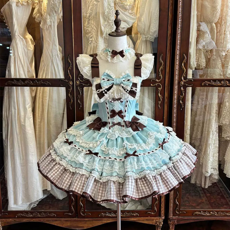 Confession Sweetheart - Sweet Grid Whispers - Sweet Lolita JSK