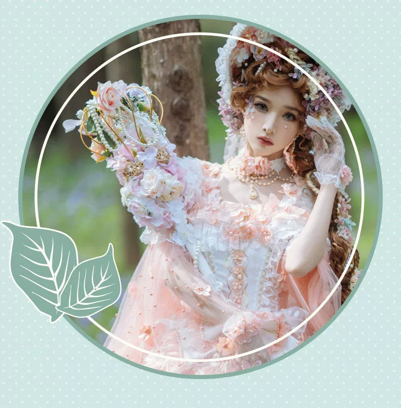 Cat Fairy - Sprite Fairy - Bridal chiffon JSK with multi-tiered