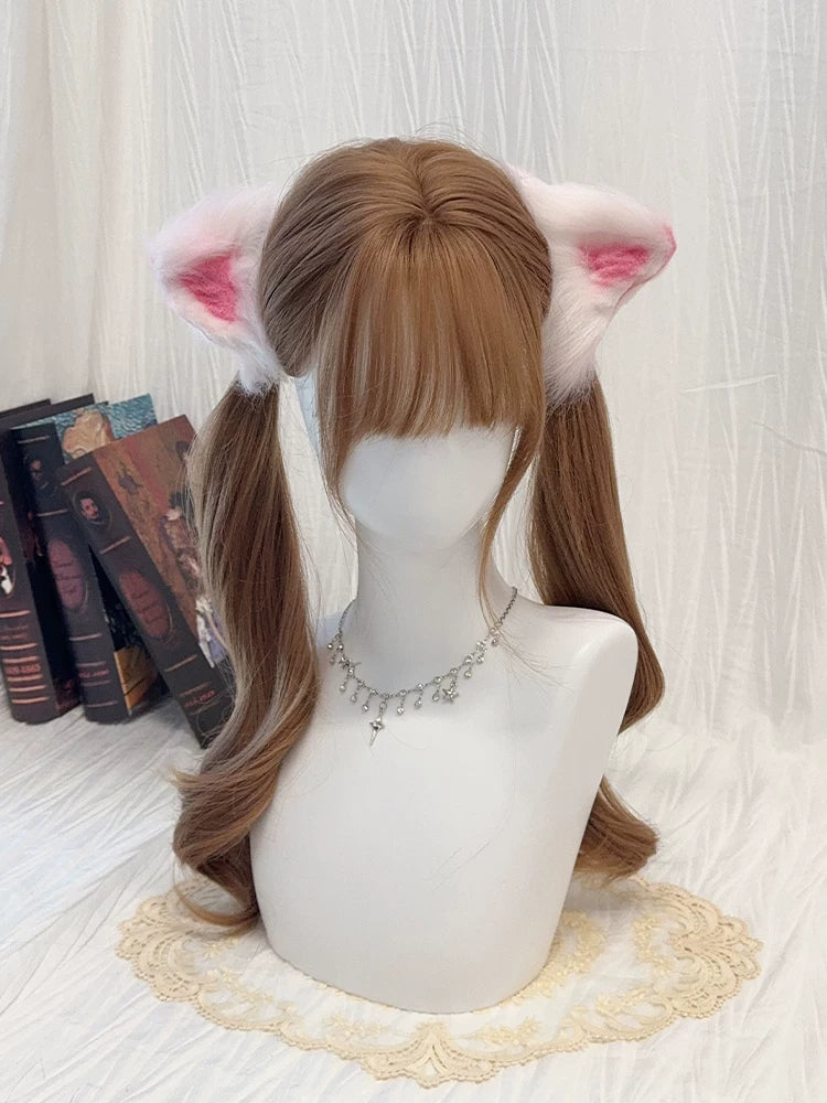 Lolita long curly champagne wig - view 3
