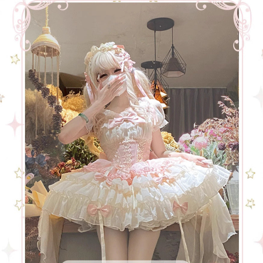 ZhiJinYuan - Time Waltz2 - Sweet Lolita Short Dress Ballet Style JSK - Lolita Fetch