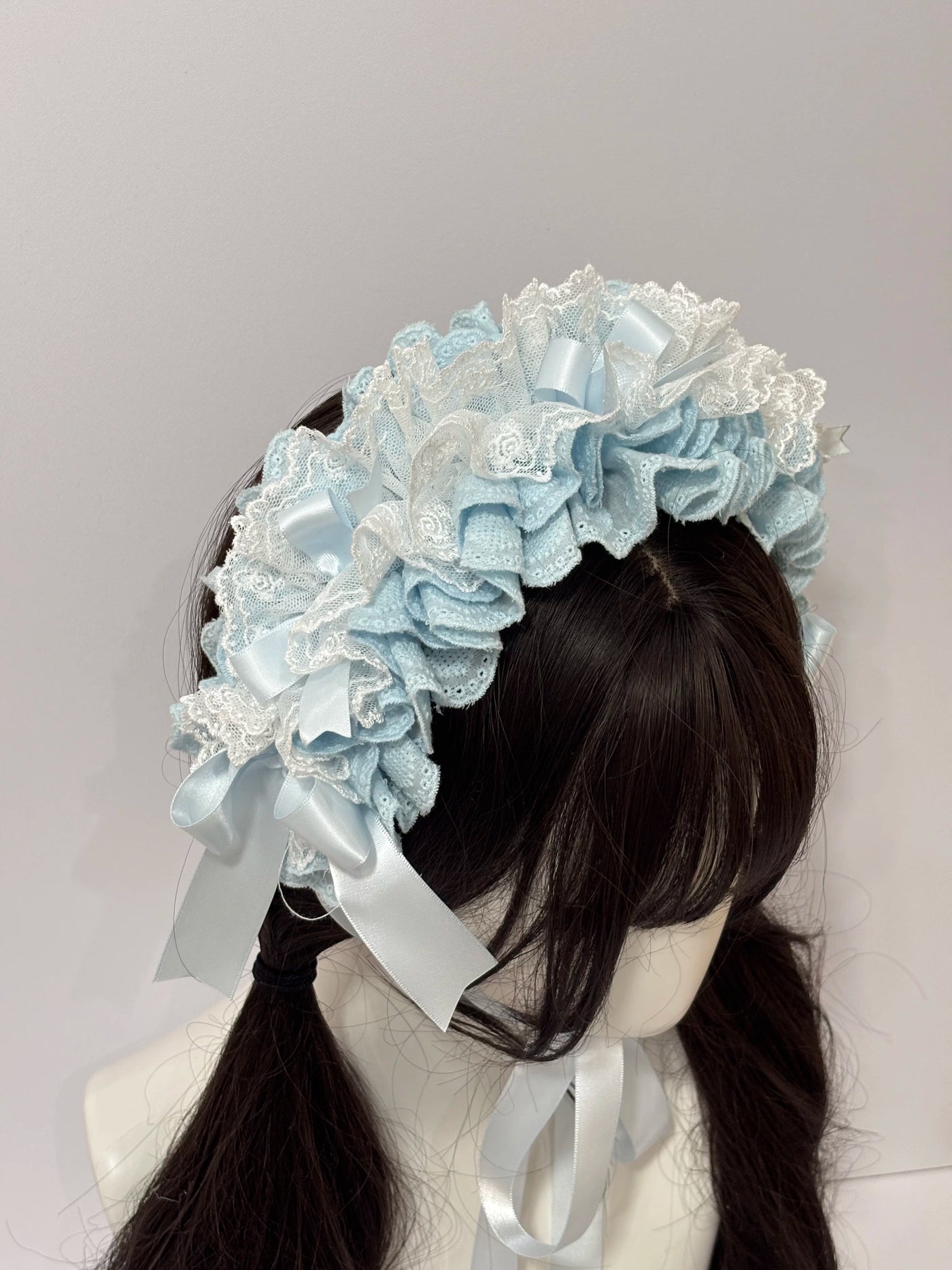 Cat Tart - Blue Lace - Blue Hairband with Bow Detail