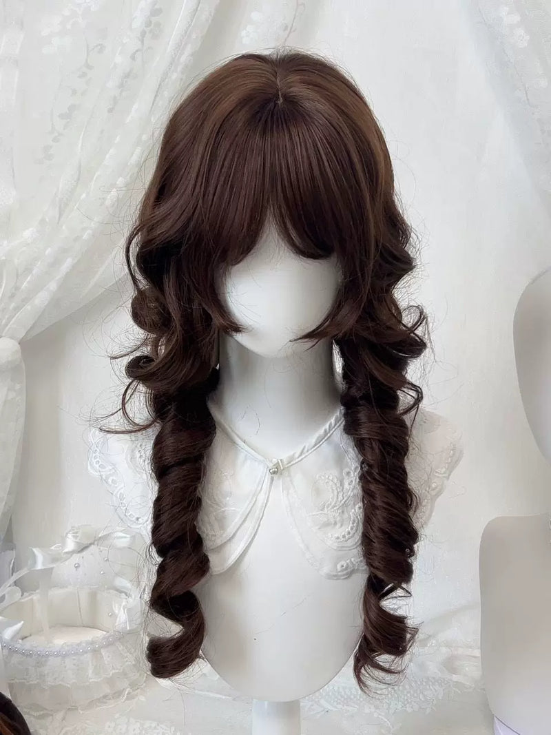 Kunkun Fish chocolate brown jellyfish full wig - view 3